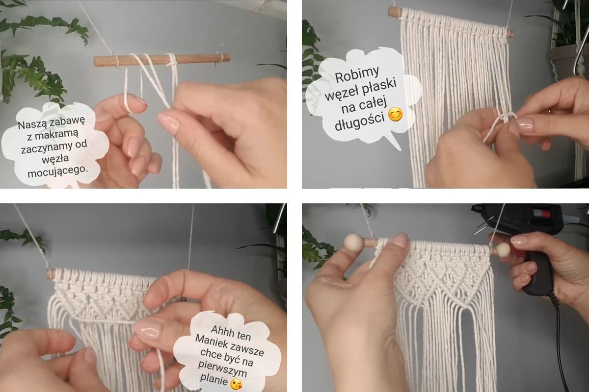 Makramy do domku dla lalek